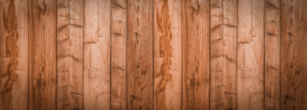 老棕色质朴的深色木质桌板墙地板拼花地板强化木地板纹理-木背景全景横幅长图片下载