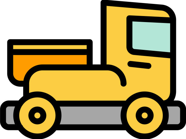 农用卡车图标轮廓联合机械图片下载