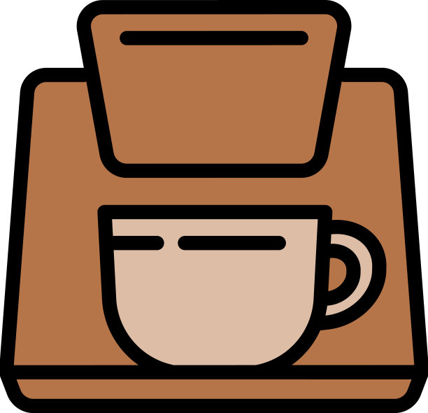 小咖啡机图标轮廓栏图片下载