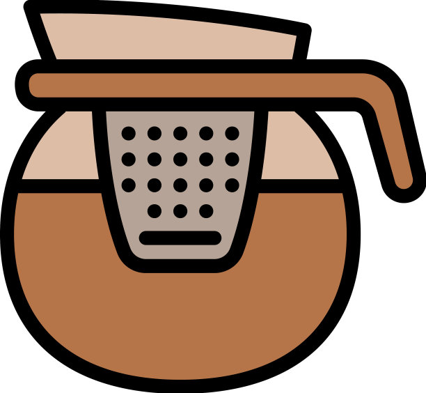 咖啡滤壶图标轮廓咖啡师图片下载