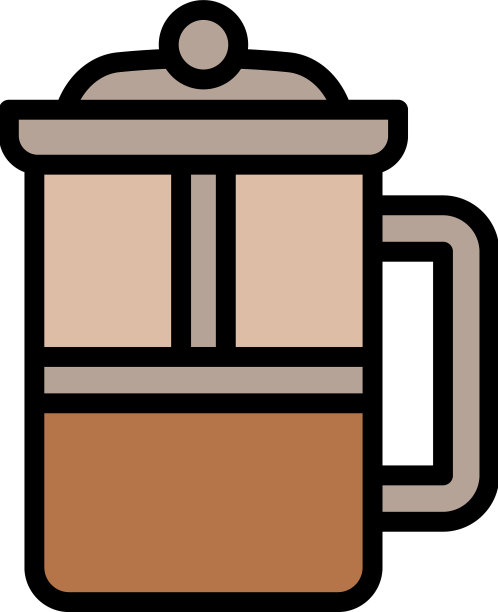 咖啡图标轮廓咖啡师喝图片下载