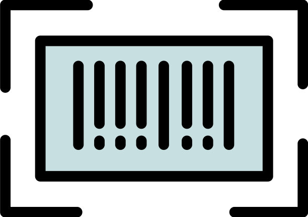 扫描条形码图标轮廓移动代码图片下载