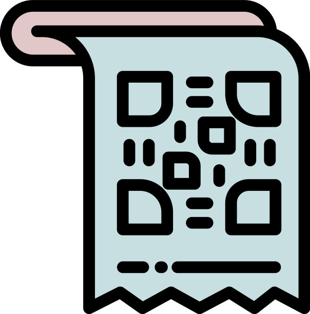 二维码纸图标轮廓扫描仪屏幕图片下载