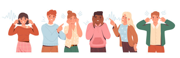 人们用手捂住耳朵图片下载