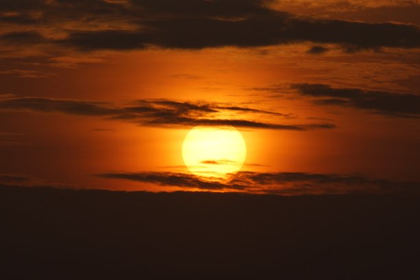 太阳出现在云层之间图片下载