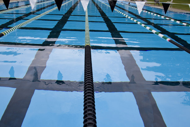 泳池车道分开图片下载