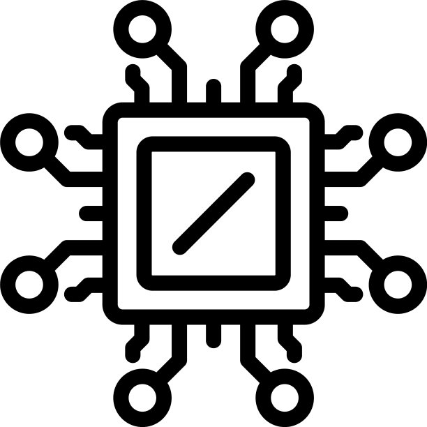 电脑处理器图标轮廓笔记本电脑图片下载