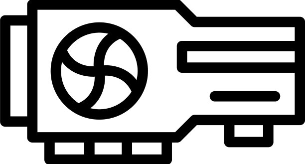 显卡商店图标轮廓计算机图片下载