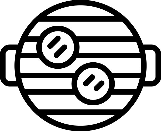 蔬菜烧烤图标轮廓烹饪食物图片下载