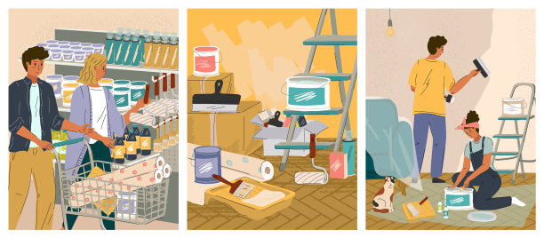 家庭修理和重塑家庭内部图片下载