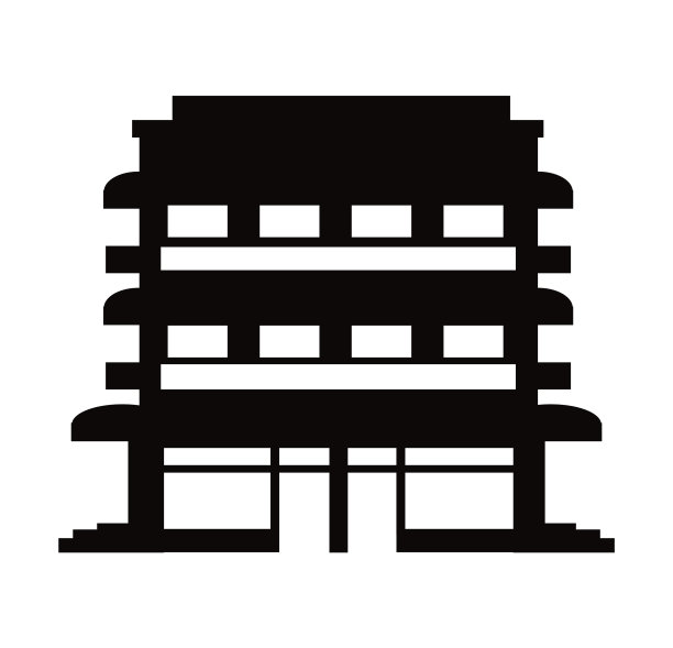 黑色剪影单摩天大楼建筑图片下载