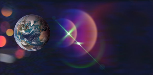 地球的外太空背景图片下载