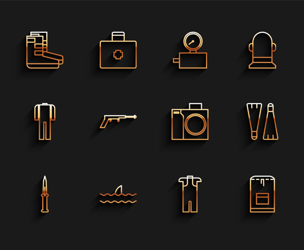 在海浪中设置行军刀鱼翅图片下载