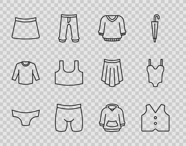 男士内衣裤马甲毛衣定线图片下载