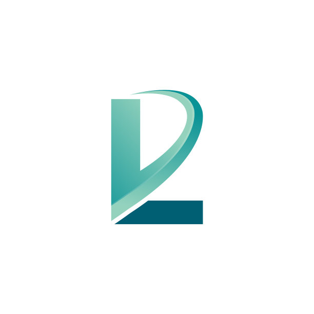 字母l与箭头旅行标志设计模板图片下载