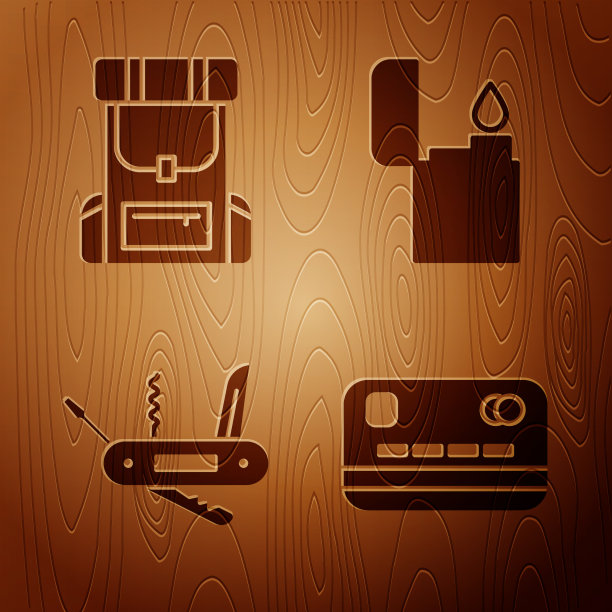 设置信用卡远足背包瑞士军刀图片下载