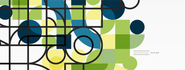 最小几何抽象背景圆图片下载