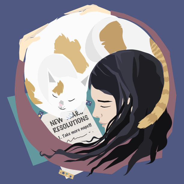 新年决心多睡一会儿图片下载