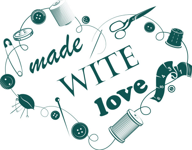 手工缝制和图案横幅图片下载