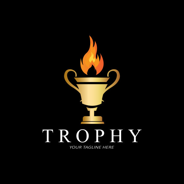 胜利奖杯标志设计，比赛奖项图标向量图片下载