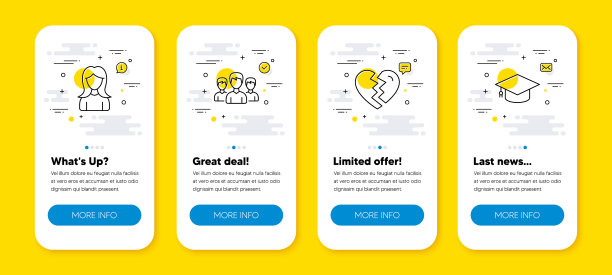 一套分手女人和组线图标图片下载