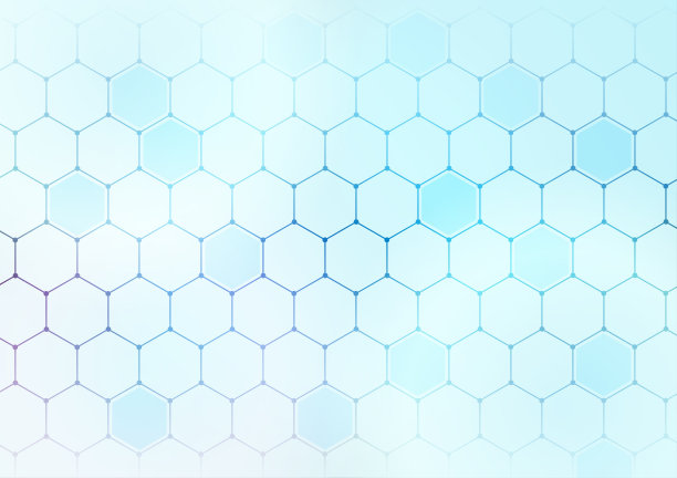 蜂窝状原子图案绿色医药色抽象背景图片下载