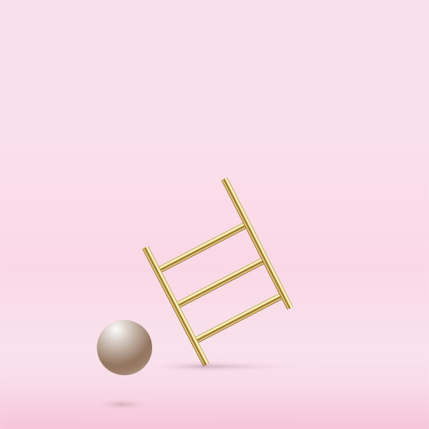 带有3d对象的抽象背景。向量图片下载