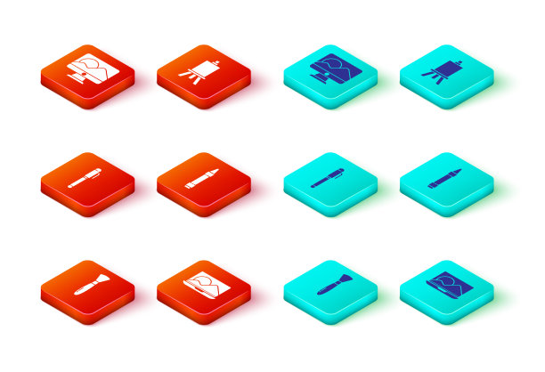 设定油漆刷笔记本笔蜡笔为图片下载