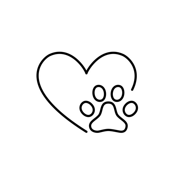 宠物友好动物爱好者标签。像素完美，可编辑的笔画线图标图片下载