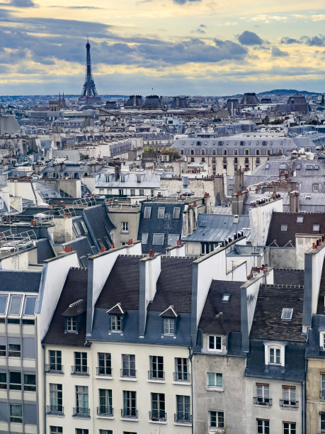 巴黎的建筑和风景。图片下载