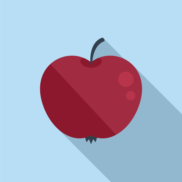 新鲜的苹果图标减肥食品图片下载