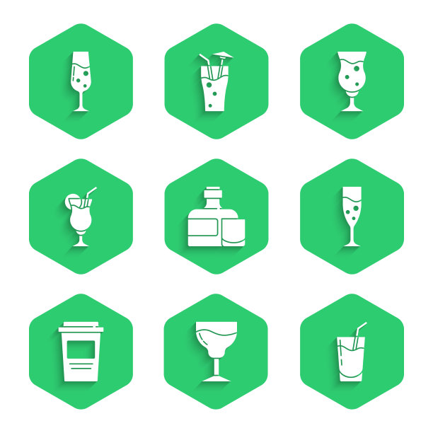 设置威士忌瓶和玻璃酒鸡尾酒图片下载