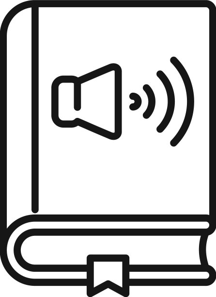 有声书图标大纲在线课程图片下载