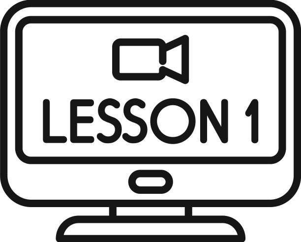 在线视频课程图标大纲学习图片下载