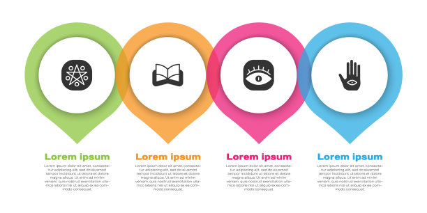 在古老的魔法书中设置五角星图片下载