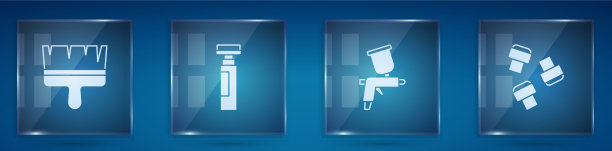 设置油漆刷、记号笔、喷枪和图片下载