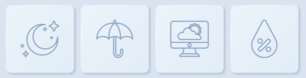 立线月亮和星星天气预报图片下载