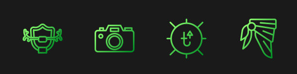 设置线太阳鹿鹿角上的盾摄影相机图片下载