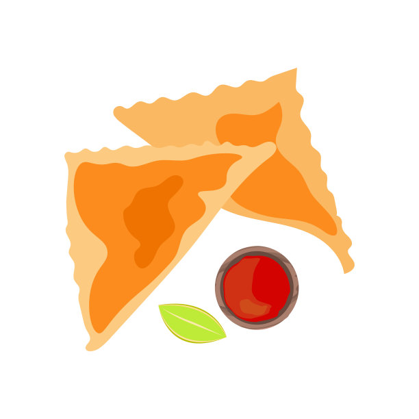 土耳其菜菜Samsa或Sambousak为咖啡馆或餐厅菜单图片下载