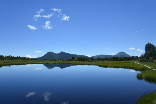 在高海拔的湿地中有很多湖泊图片下载
