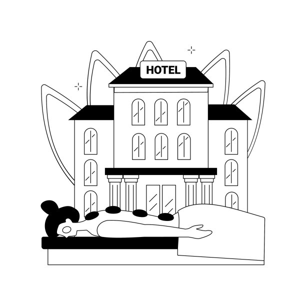 养生和水疗酒店的抽象概念图片下载