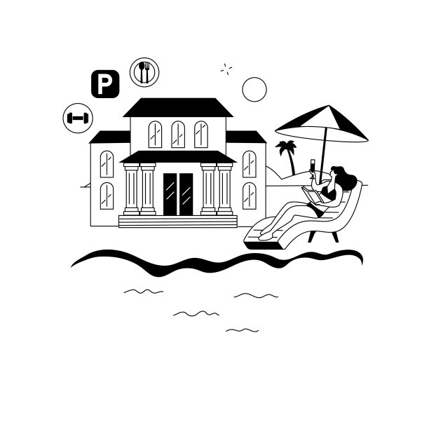 包罗万象的酒店抽象概念图片下载