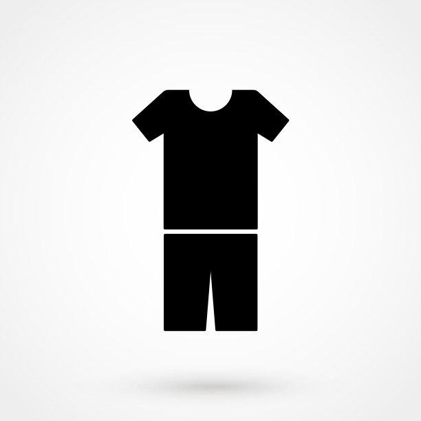 睡衣字形图标睡衣廓形符号图片下载