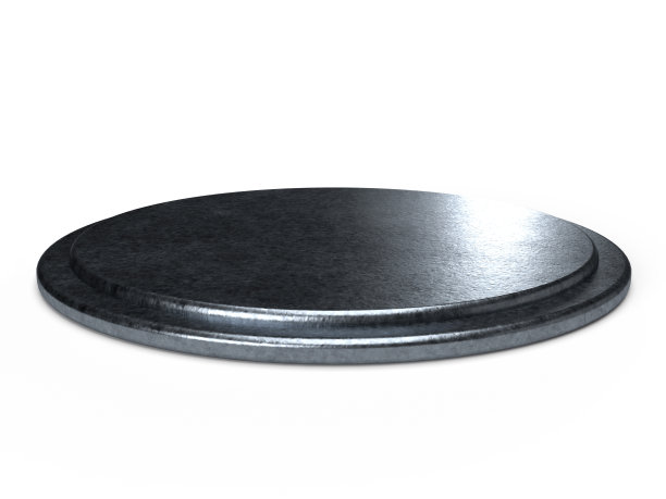 放披萨的石头盘子。3D渲染陶盘。图片下载