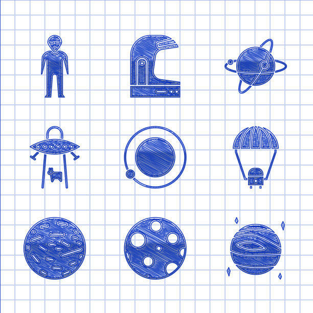 设置环绕地球和月球的卫星图片下载