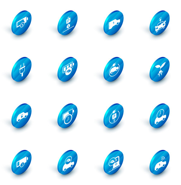 设置充电停车电动汽车电动插头图片下载