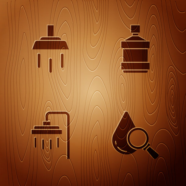 设置水滴和放大镜淋浴和大图片下载