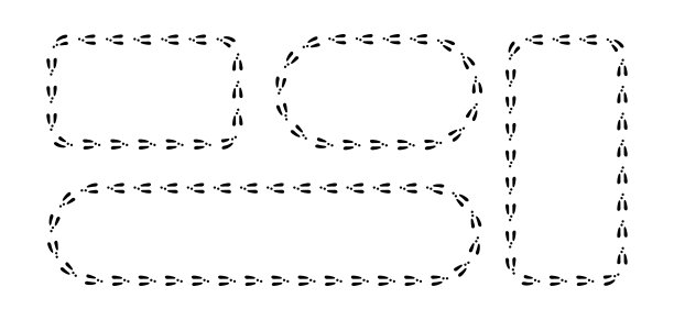 兔子或野兔的足迹足迹边界。雪地上的兔子脚印。兔子的爪子的步骤。兔子的步骤。空白框架模板。矢量插图孤立在白色背景平面风格图片下载