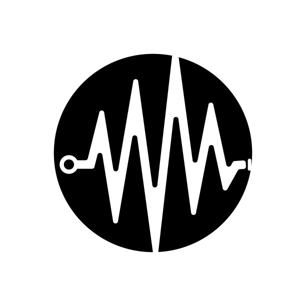 音乐声波标志图标矢量，扬声器和耳机图片下载