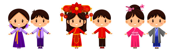 国际服饰代表着世界各国人民的文化图片下载